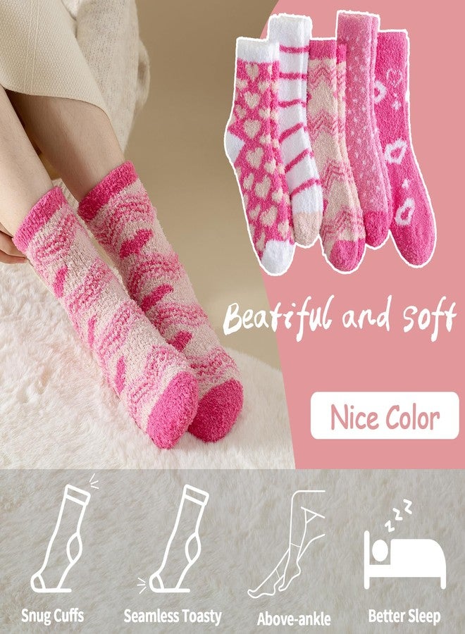 Tavaleu Fuzzy Socks for Women, Fluffy Socks Women, Winter Cozy Sock, Warm Slipper Home Sleeping Sock for Womens - Image 4